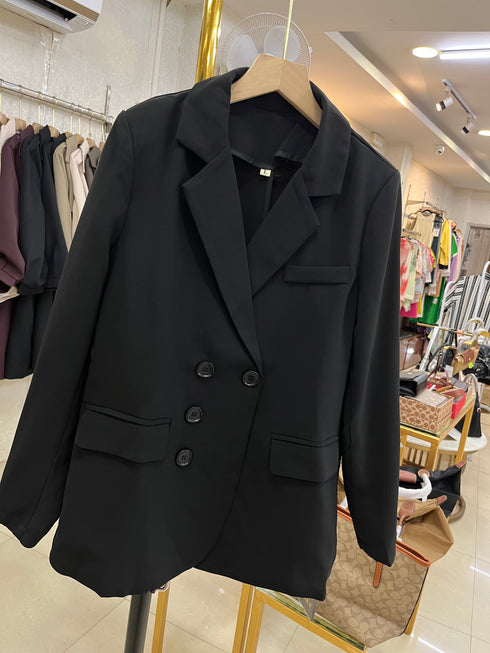 Double Breasted Fitted Blazer